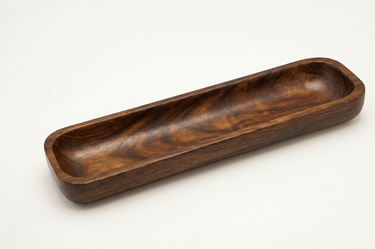 Slim teak serving tray | The Tasting Row